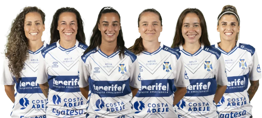 Jugadoras del primer equipo del CD Tenerife Femenino